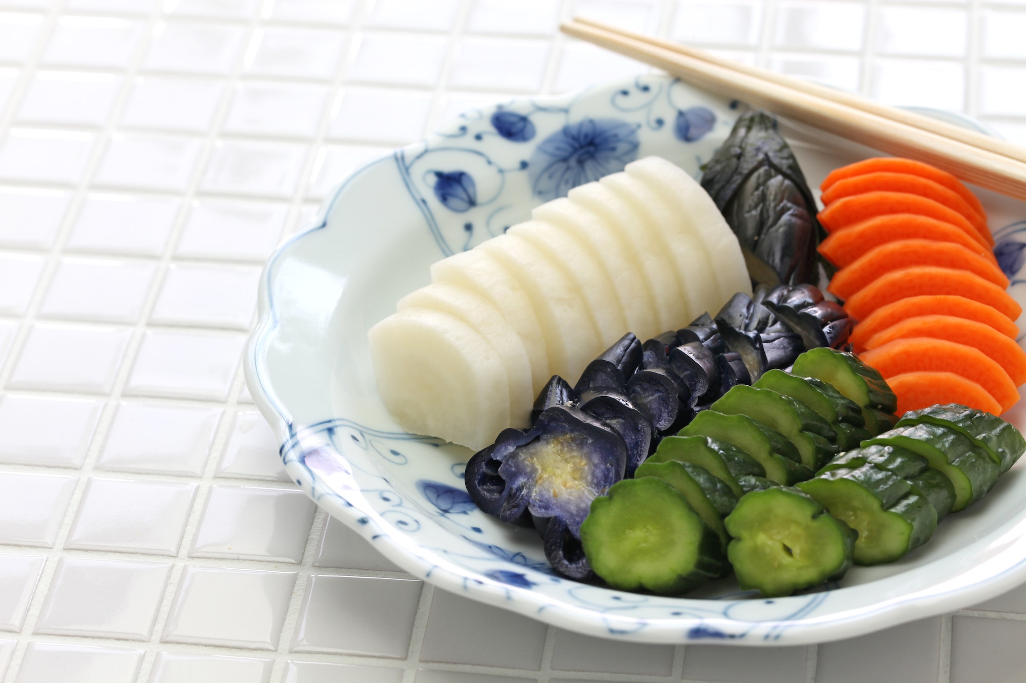 homemade nukazuke, bran pickled vegetables, japanese traditional food